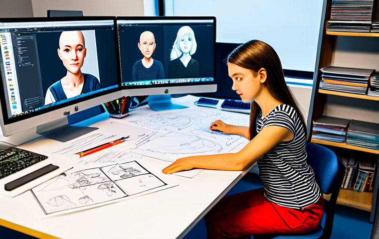 **
"Animators meticulously crafting Sophie Ruby characters, designing models, detailing movements, working at computers with passion, surrounded by sketches, in a vibrant studio, fully clothed, appropriate attire, safe for work, perfect anatomy, natural proportions, professional, family-friendly."
**