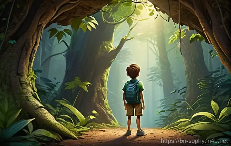 소피루비 속 캐릭터의 갈등 구조 - **Prompt: "A diverse group of three cheerful, cartoon-style children, two girls and one boy, are wor...