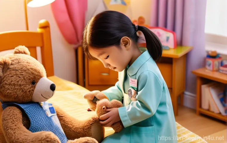 소피루비의 에피소드 스토리 심층 분석 - **Prompt:** A vibrant and cheerful young girl, Ruby, standing beside her large, colorful "Magic Box....