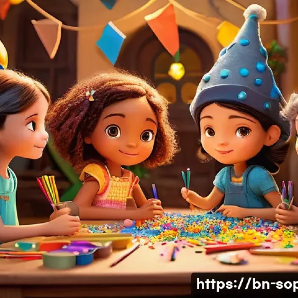 소피루비 캐릭터 심리 분석 - **Prompt: The World of Imagination and Creation**
A vibrant and whimsical scene depicting Sophie...