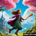 소피루비 관련 게임 출시 - **Prompt:** A vibrant and whimsical illustration of Sophie Ruby, a cheerful young girl with sparklin...